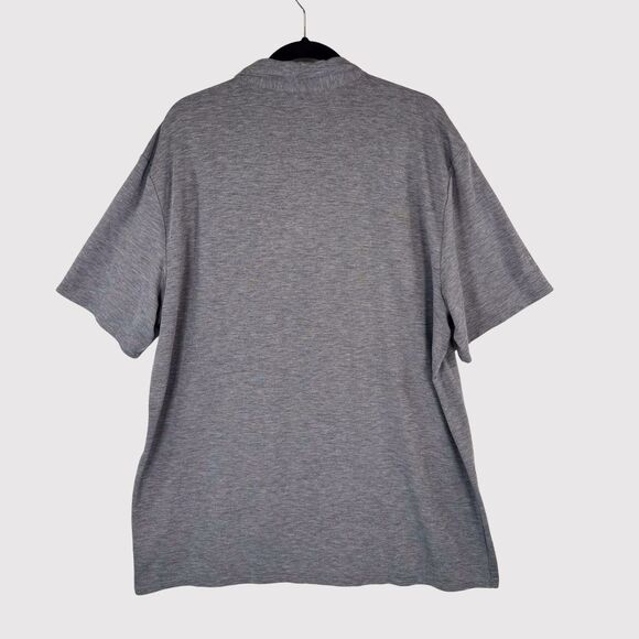Vuori Mens Polo Shirt Gray Short Sleeve Performance Stretch Golf Preppy 2XL XXL - Picture 3 of 9